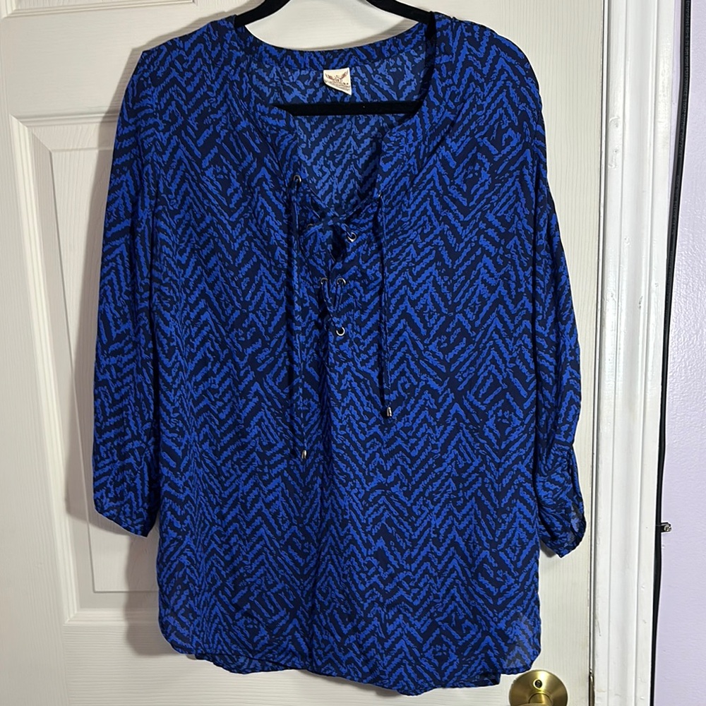 Navy/Royal Blue top